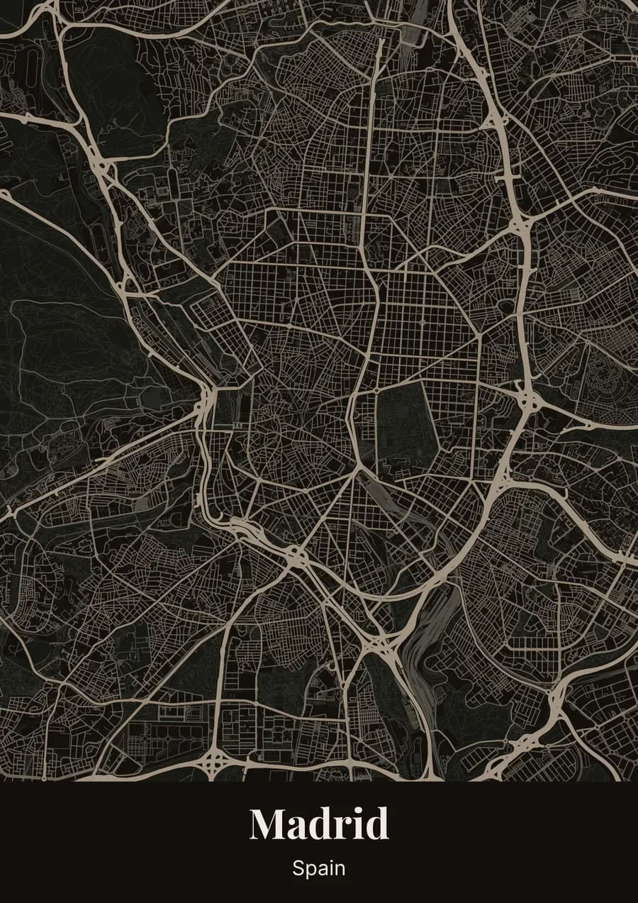Warm night, on Madrid