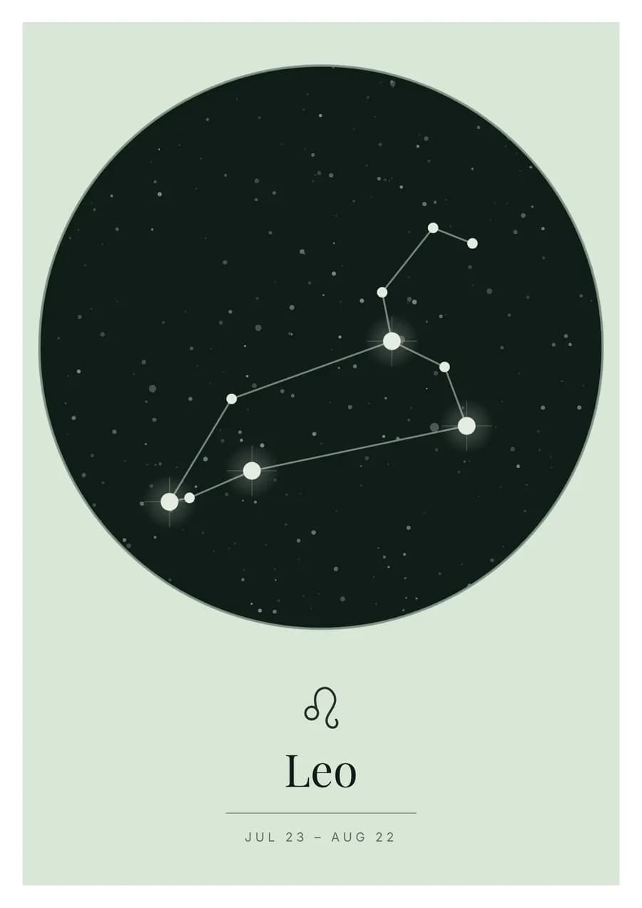 Forest night, Leo in the disc