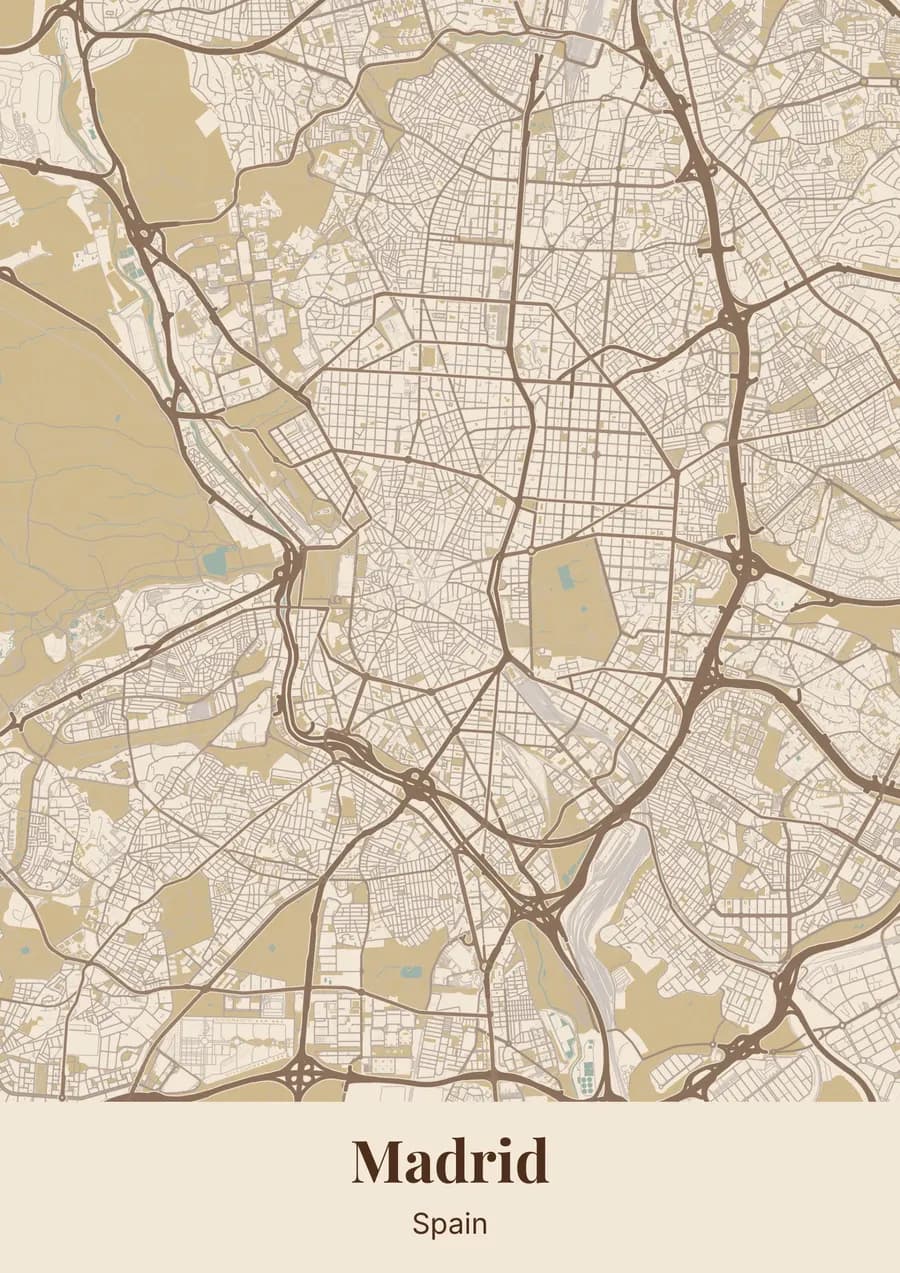 Ochre, on Madrid