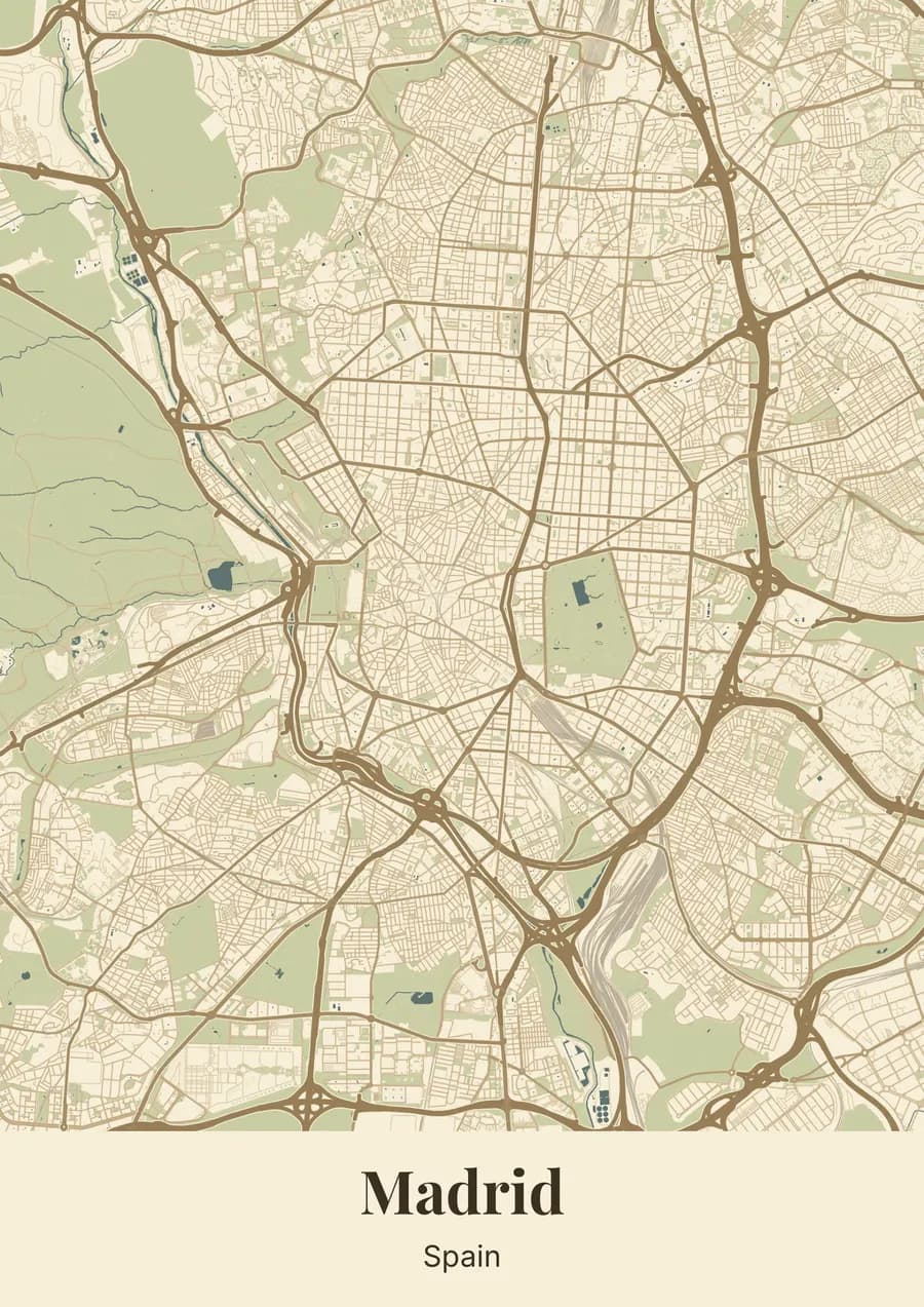 Golden stone, on Madrid
