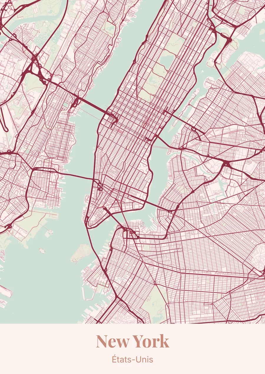 Framboise crème, sur New York
