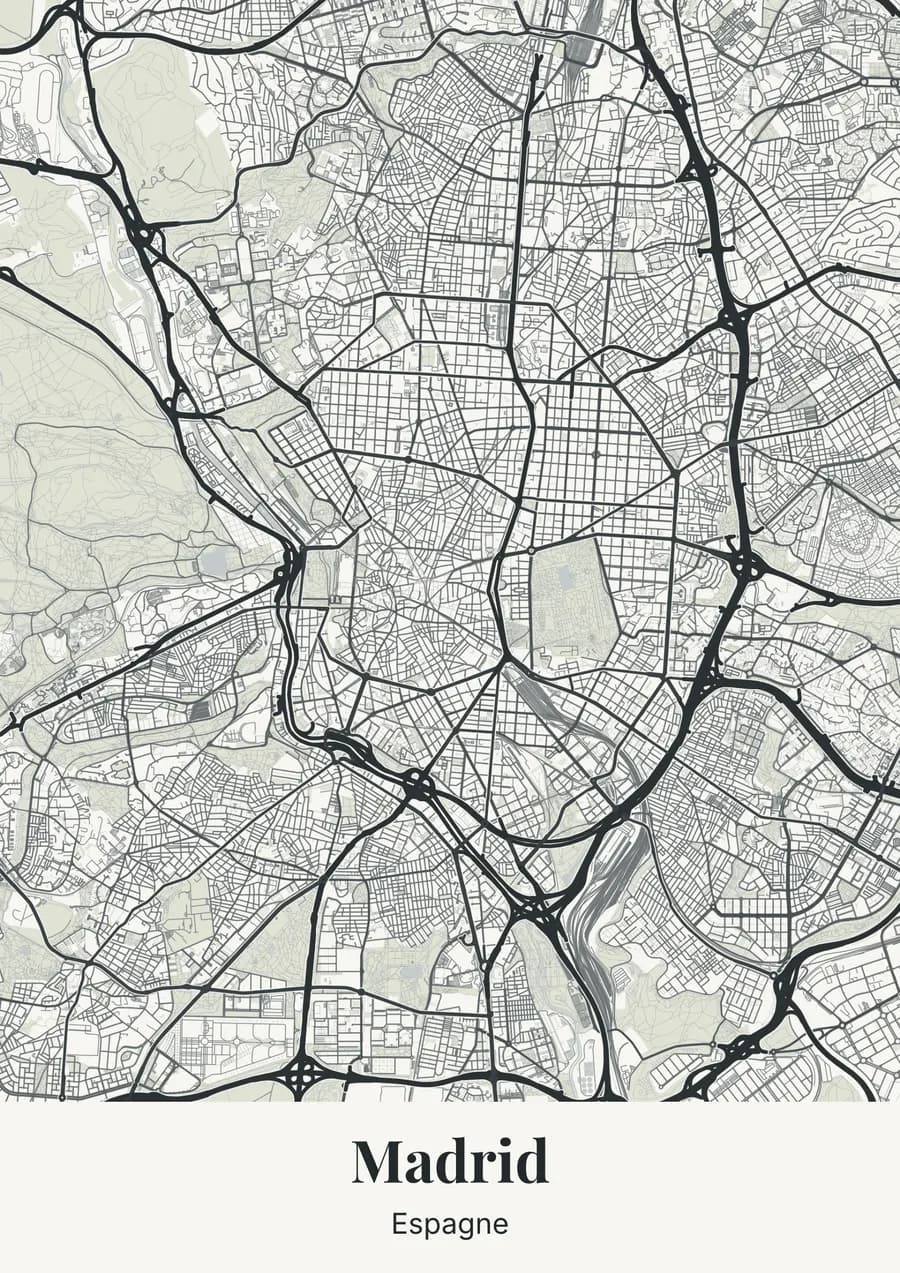 Ardoise de Trélazé, sur Madrid