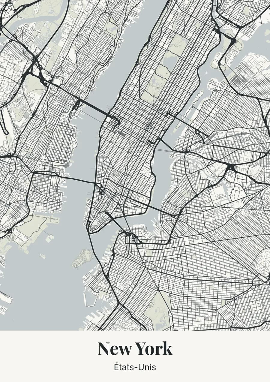 Ardoise de Trélazé, sur New York