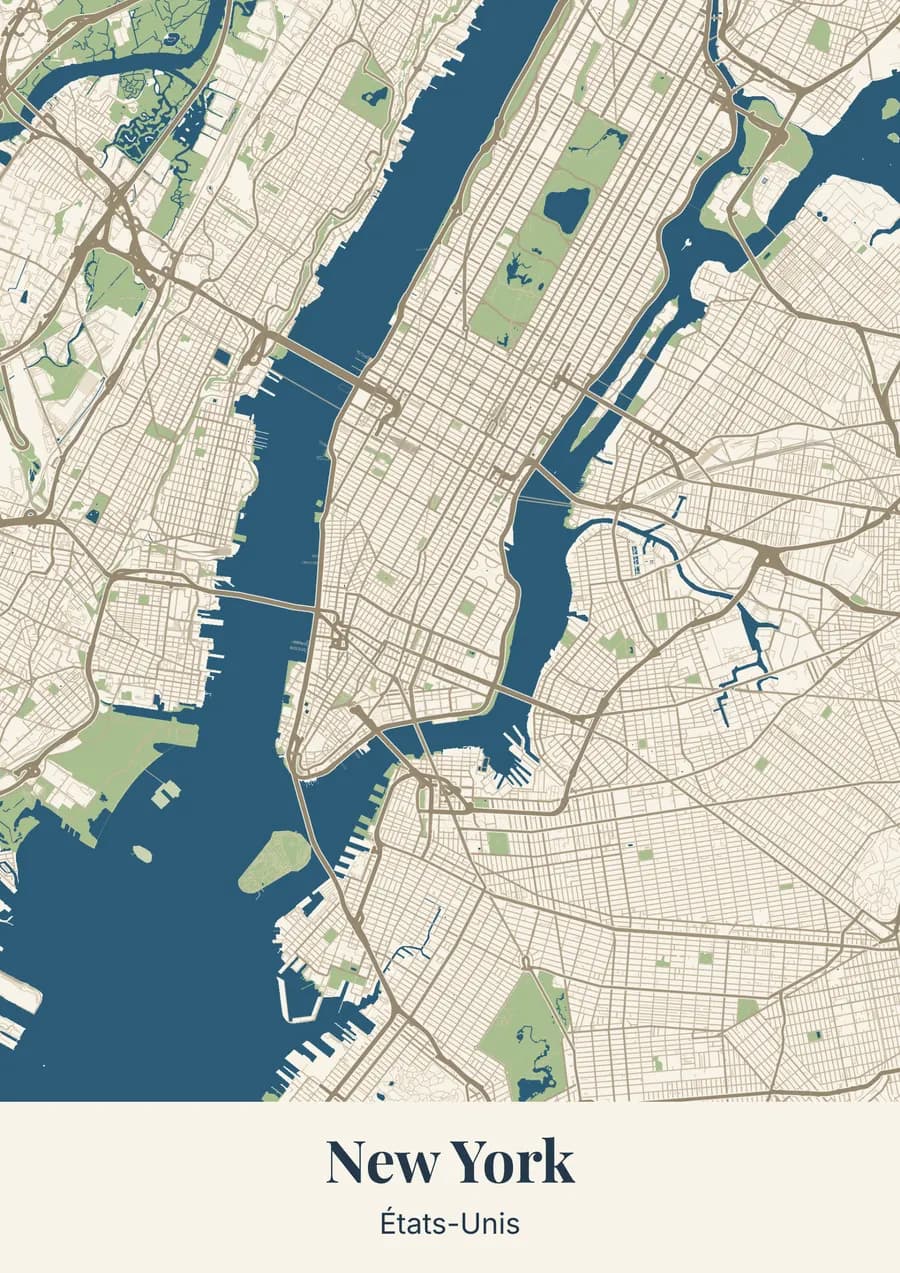 Bassin, sur New York