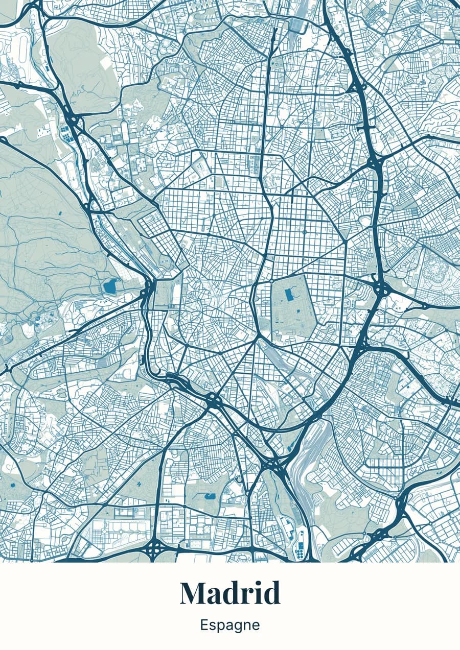 Bleu de coupole, sur Madrid