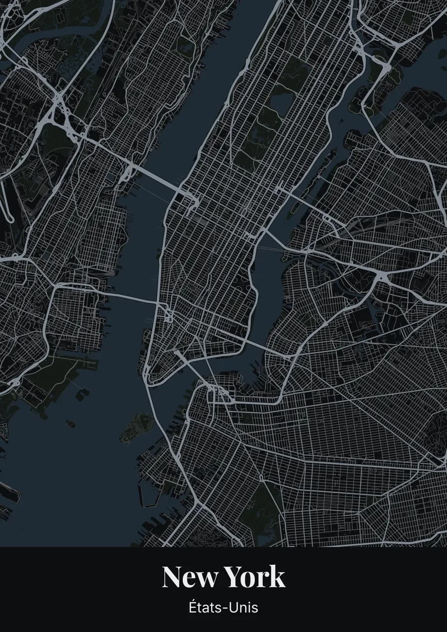 Encre de nuit, sur New York