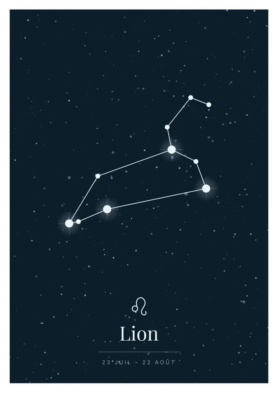 Nuit polaire, le Lion pleine feuille