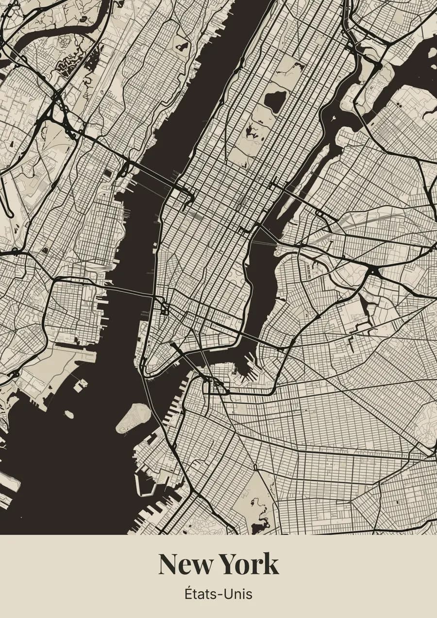 Parchemin, sur New York