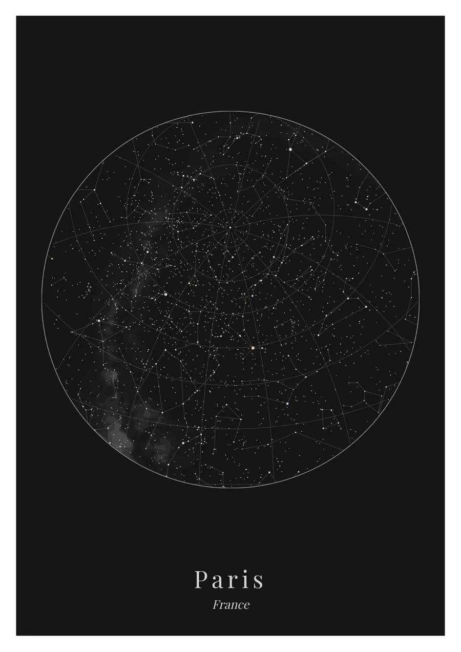 Argent sur encre, sur le ciel de Paris