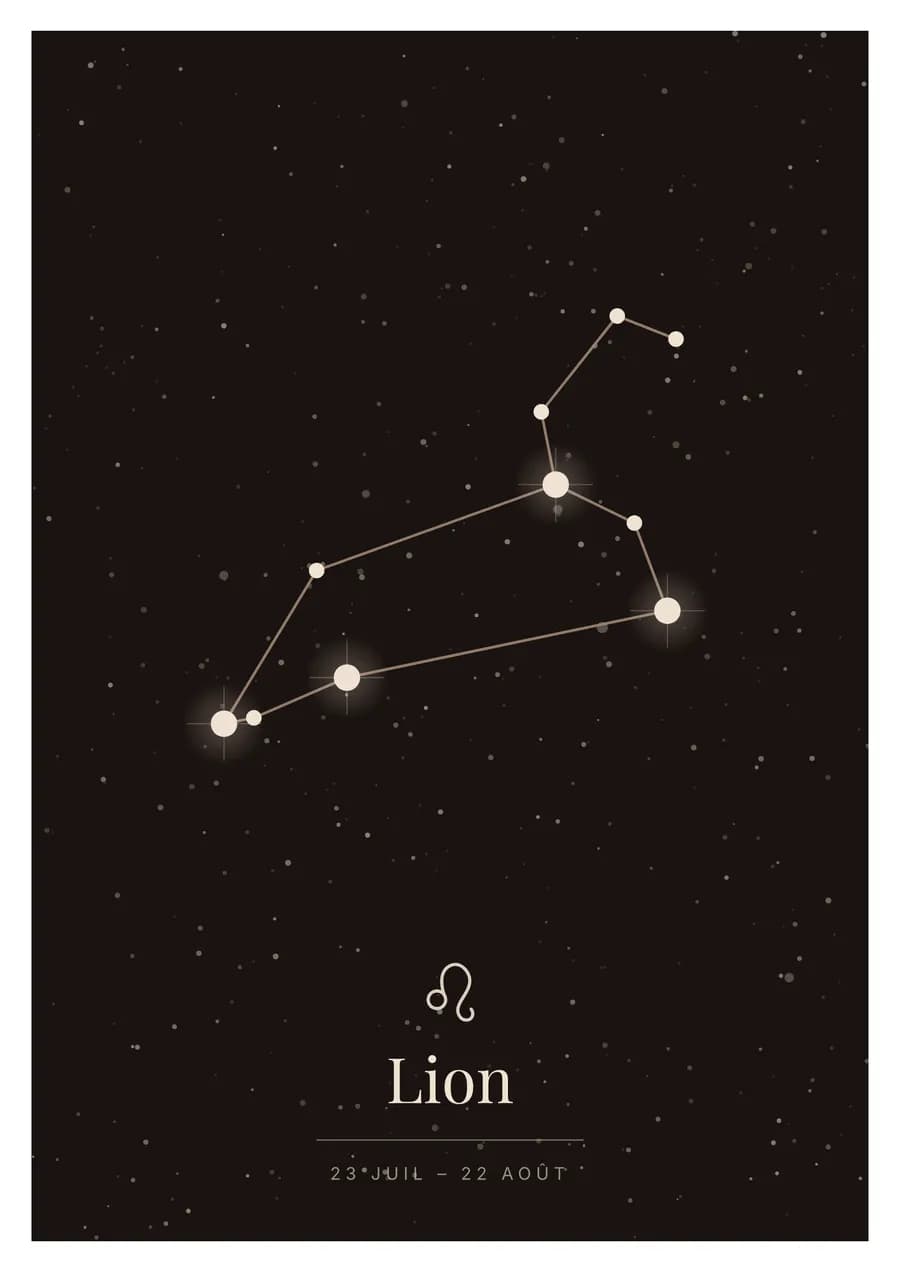 Terre de nuit, le Lion pleine feuille